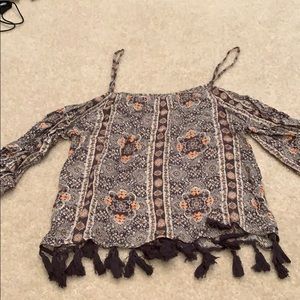 Flower patterned blouse